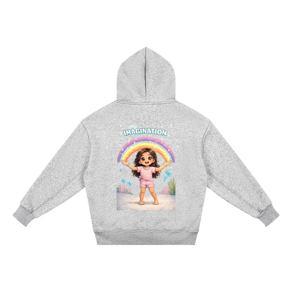 Kids hoodie ,Imagination ,Rainbow ,Child entrepreneur ,Colorful hoodie,Positive vibes,Family business 
