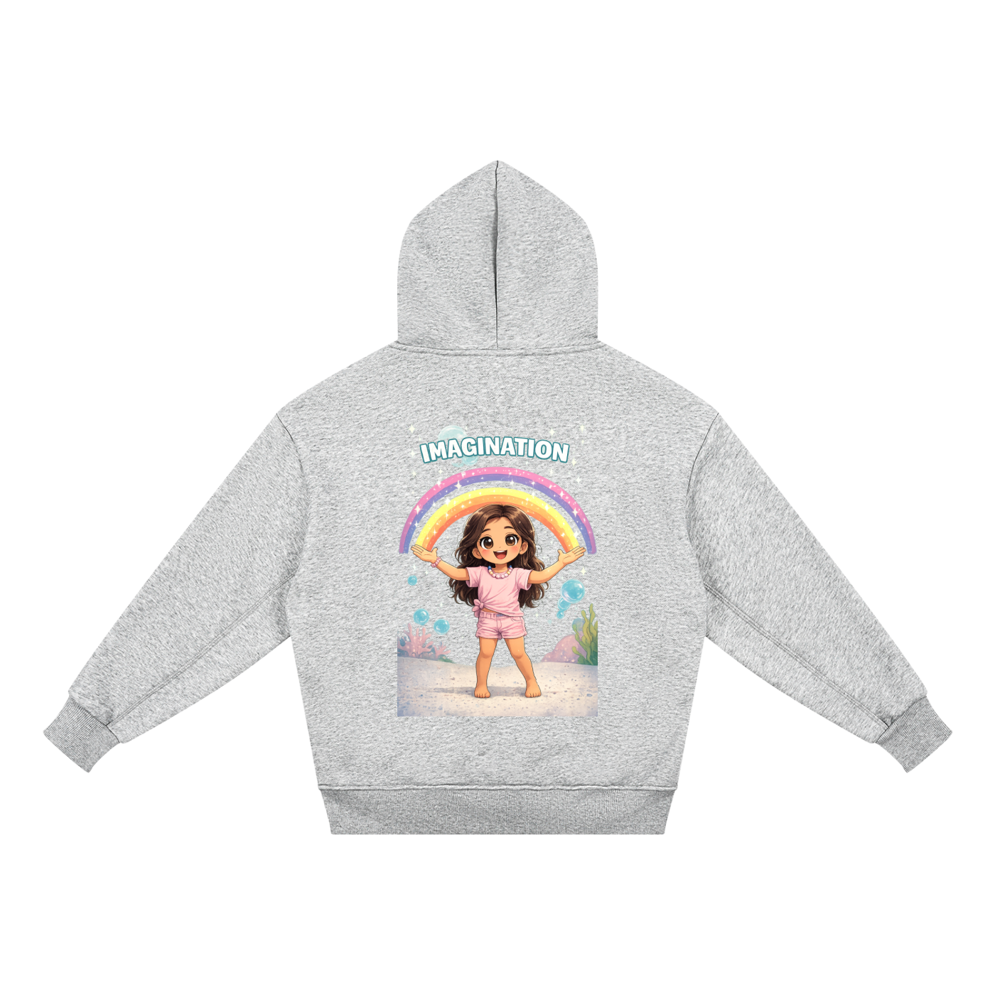 Kids hoodie ,Imagination ,Rainbow ,Child entrepreneur ,Colorful hoodie,Positive vibes,Family business 