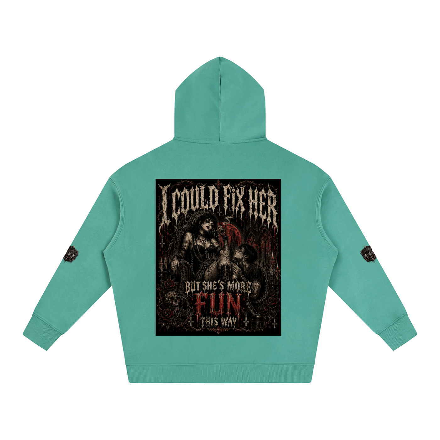 Toxic love,Gothic hoodie,Alt hoodie,Gothic art,dark feminine,dark romance,Emo aesthetic ,y2k goth,GarciaGang ,Horror clothing 