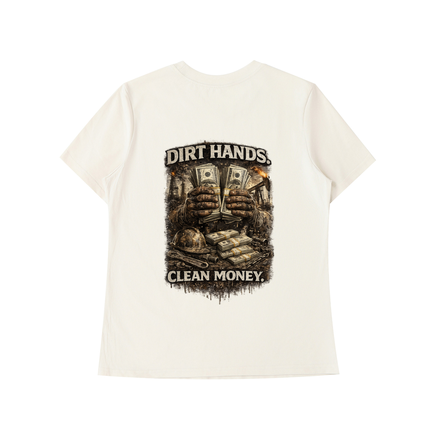 Dirty Hands. Clean Money. — Essential Standard Tee