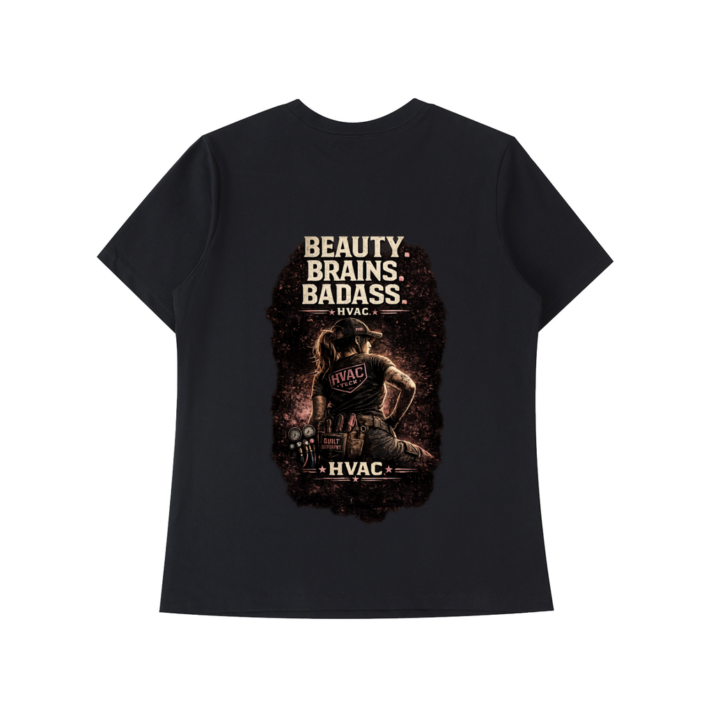 women in hvac,female hvac tech,hvac shirt,tradeswoman,women in trades,blue collar women,service technician,installer,refrigeration,skilled trades