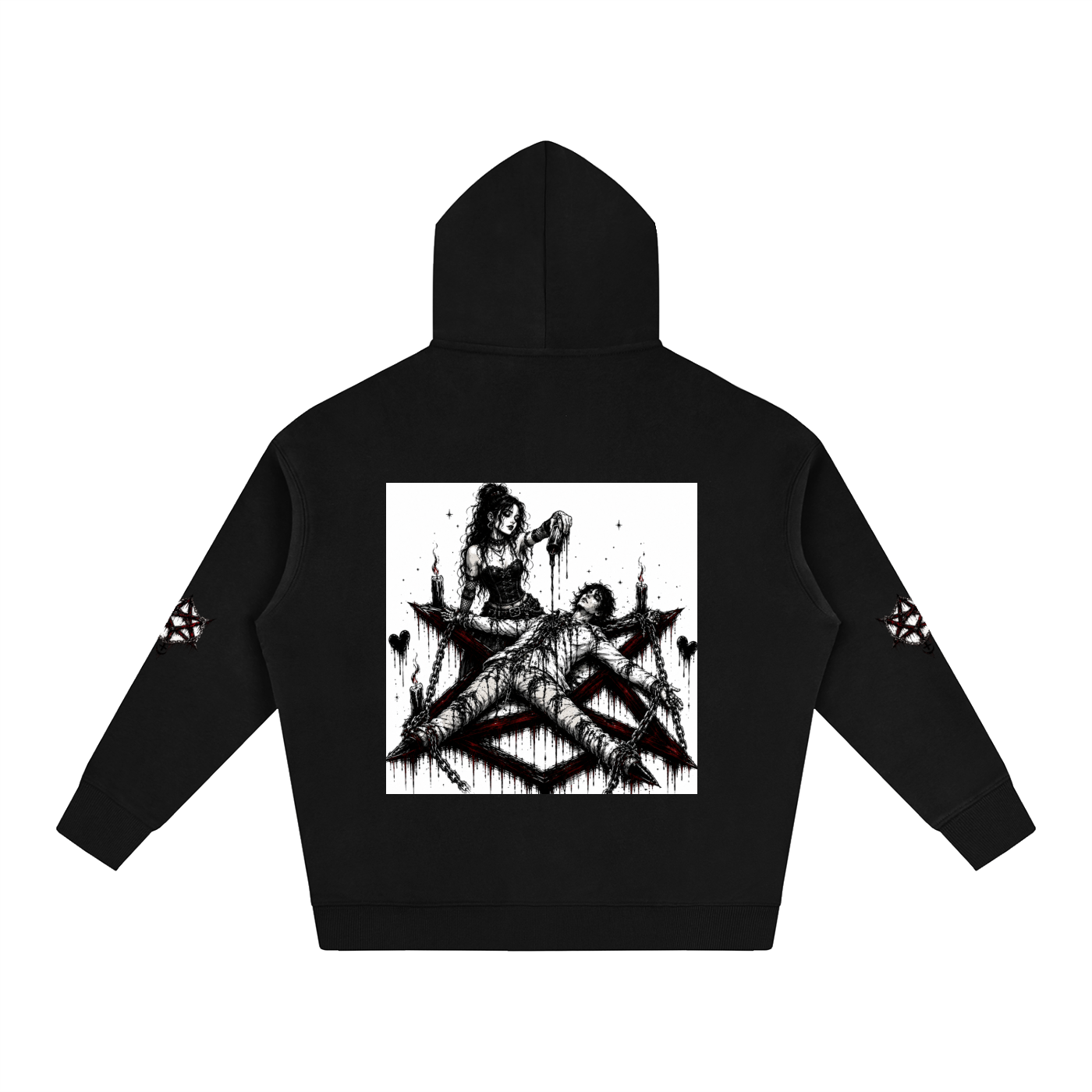 goth hoodie,gothic clothing,horror hoodie,emo hoodie,alternative fashion,occult clothing,gothic streetwear,tattoo art hoodie,oversized hoodie,gothic graphic