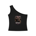 Talkin’ ’Bout-Homies — Women’s One-Shoulder Crop Tee