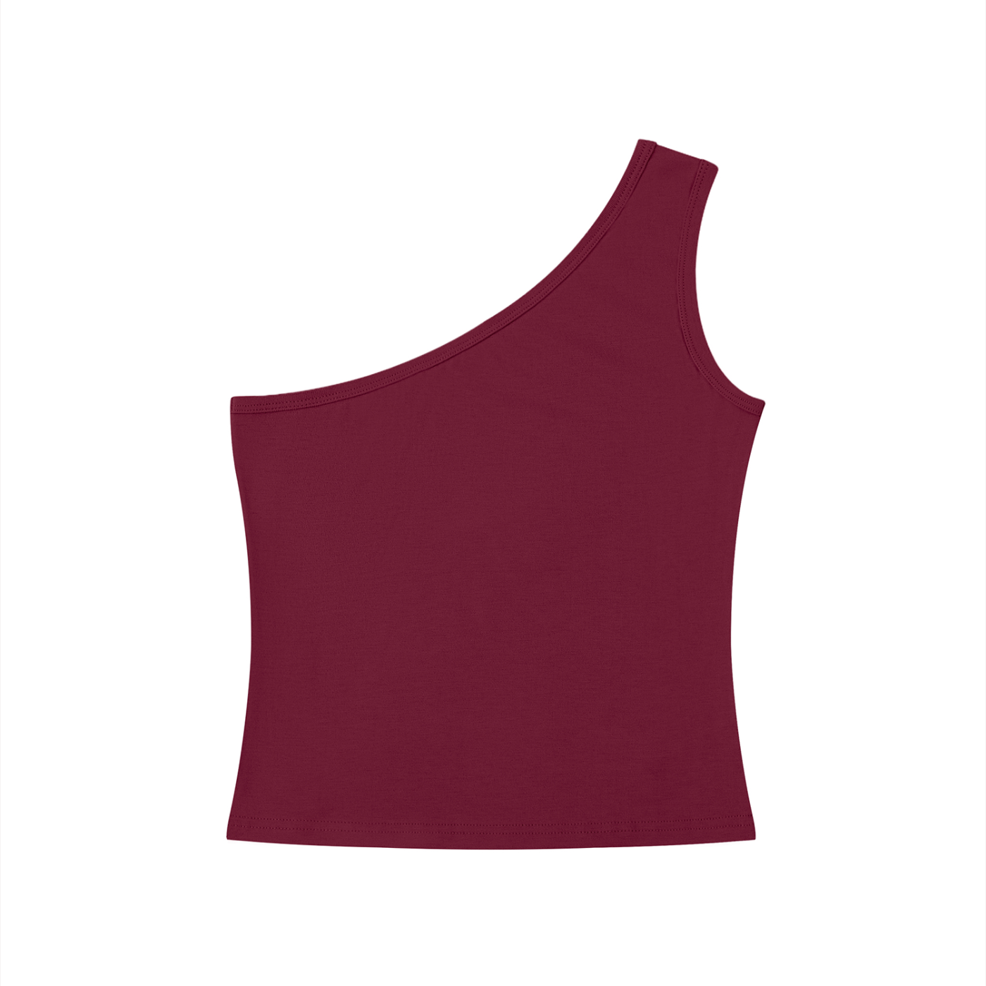 Talkin’ ’Bout-Homies — Women’s One-Shoulder Crop Tee