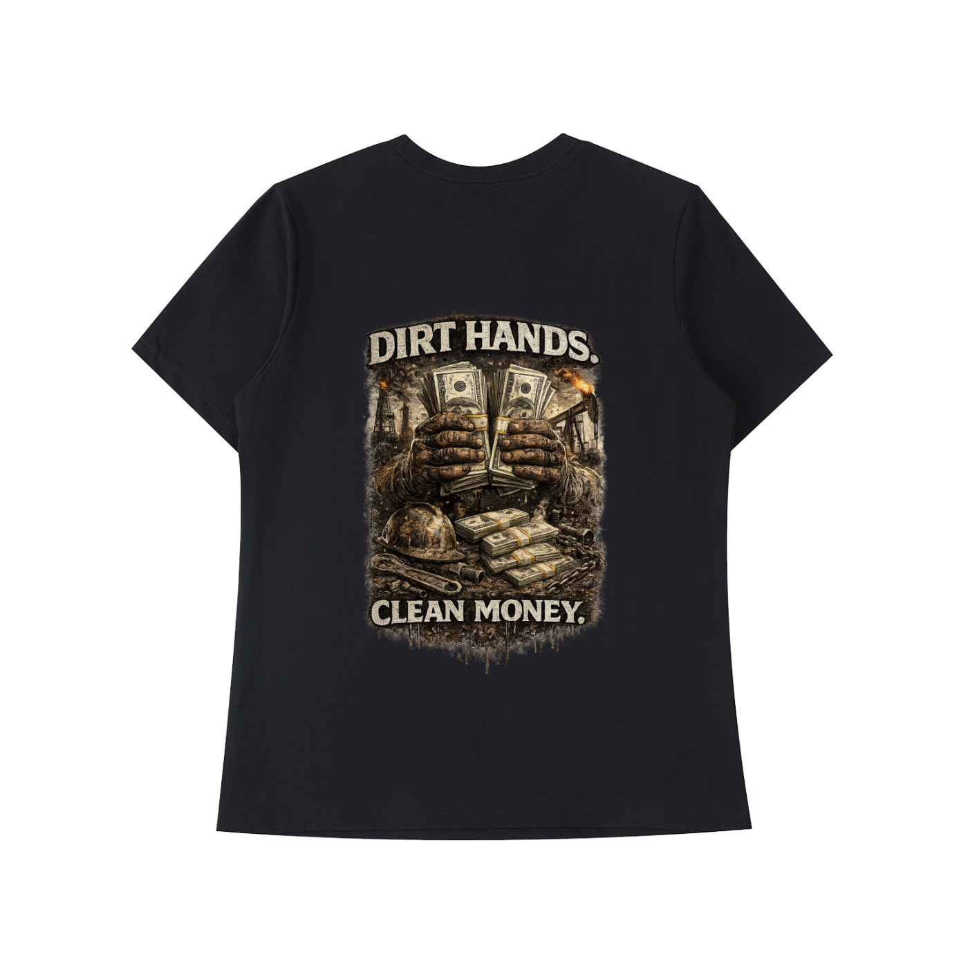 Dirty Hands. Clean Money. — Essential Standard Tee