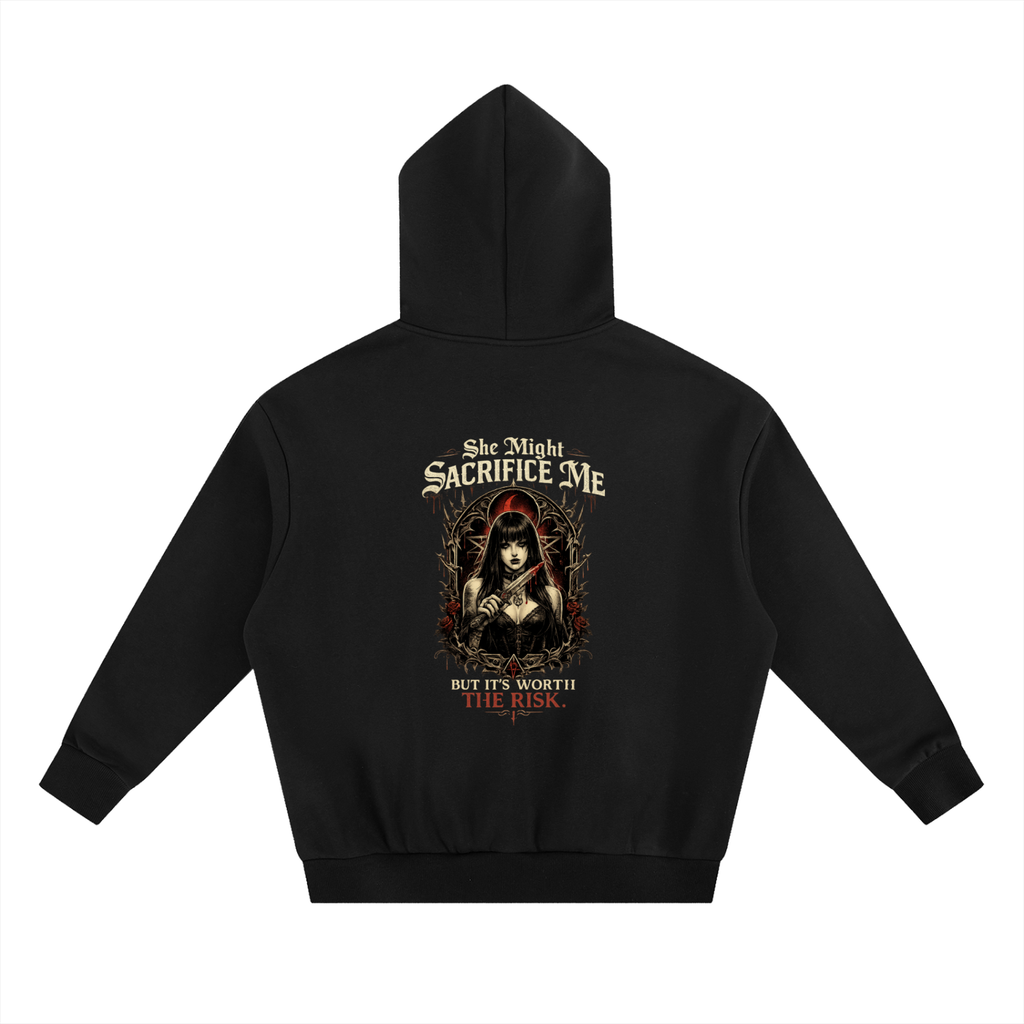 Worth The Risk — Heavyweight Boxy Fleece Hoodie
