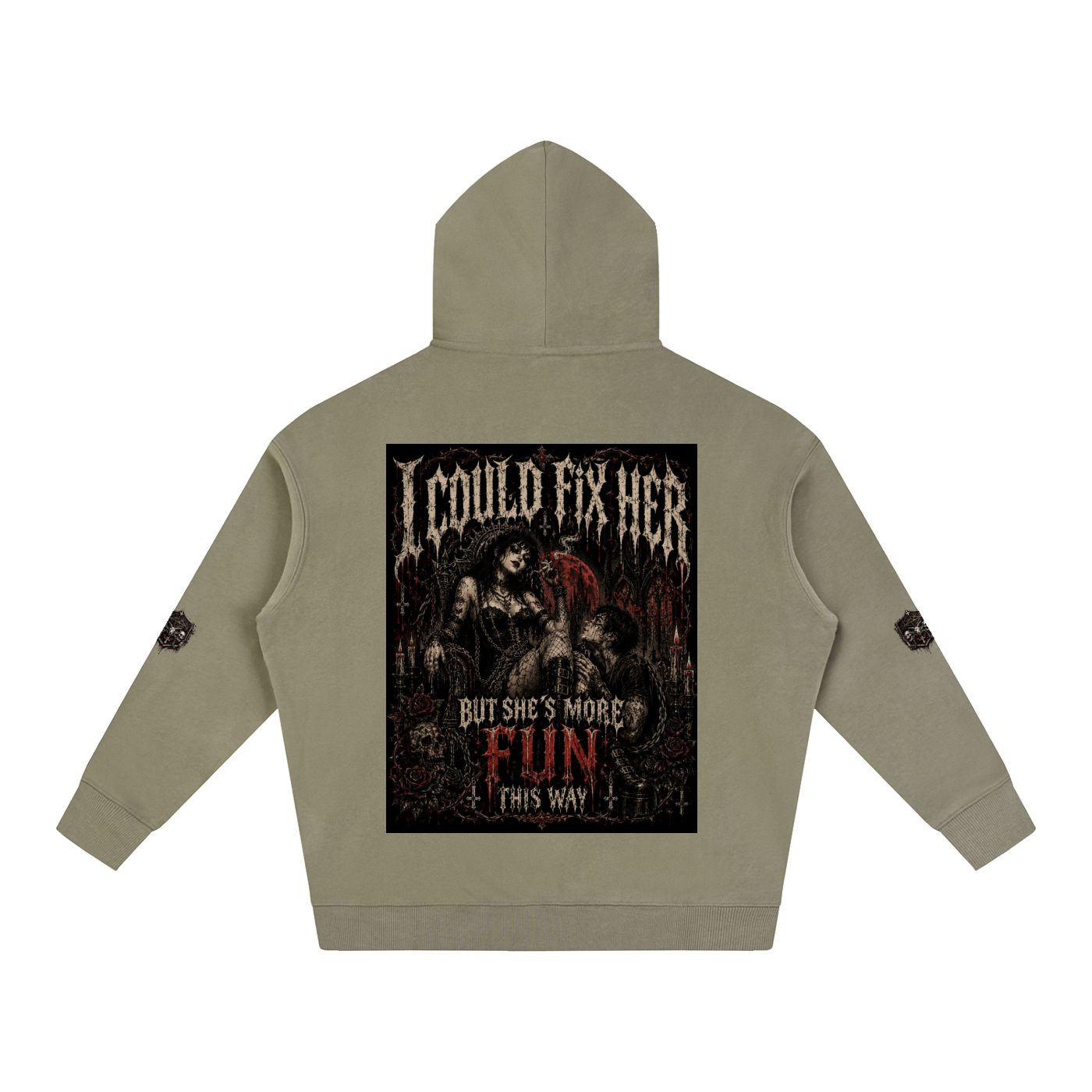 Toxic love,Gothic hoodie,Alt hoodie,Gothic art,dark feminine,dark romance,Emo aesthetic ,y2k goth,GarciaGang ,Horror clothing 