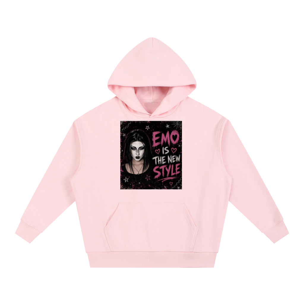 Emo,Emo hoodie ,Gothic hoodie,Dark romance ,Midnight aesthetic,Garciagang,Punk fashion,Streetwear,Oversized hoodie,Drop shoulder hoodie