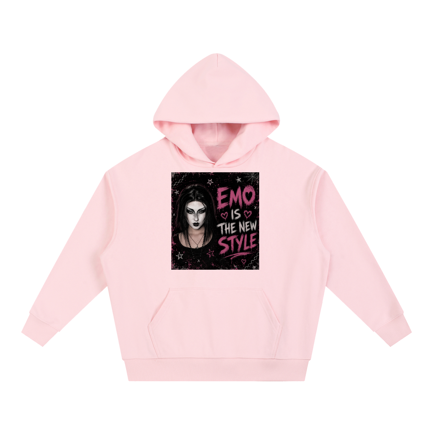 Emo,Emo hoodie ,Gothic hoodie,Dark romance ,Midnight aesthetic,Garciagang,Punk fashion,Streetwear,Oversized hoodie,Drop shoulder hoodie