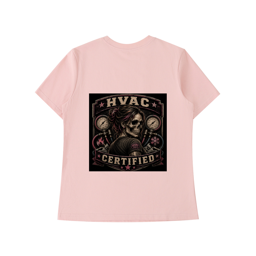 women in hvac,female hvac tech,hvac shirt,hvac certified,tradeswoman,women in trades,blue collar women,service technician,refrigeration,trade apparel