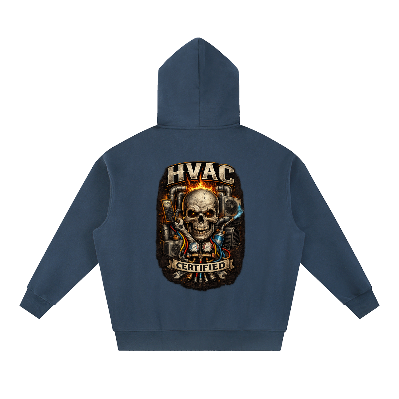 hvac,HVAC hoodie,installer,refrigeration,blue collar,tradesman,HHVAC technician 