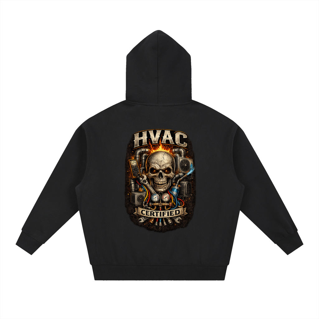 hvac,HVAC hoodie,installer,refrigeration,blue collar,tradesman,HHVAC technician 