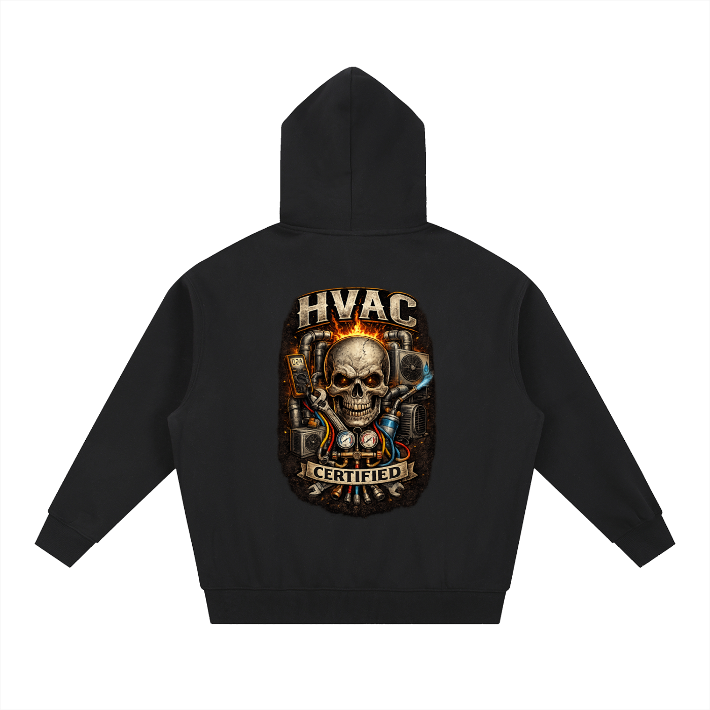 hvac,HVAC hoodie,installer,refrigeration,blue collar,tradesman,HHVAC technician 