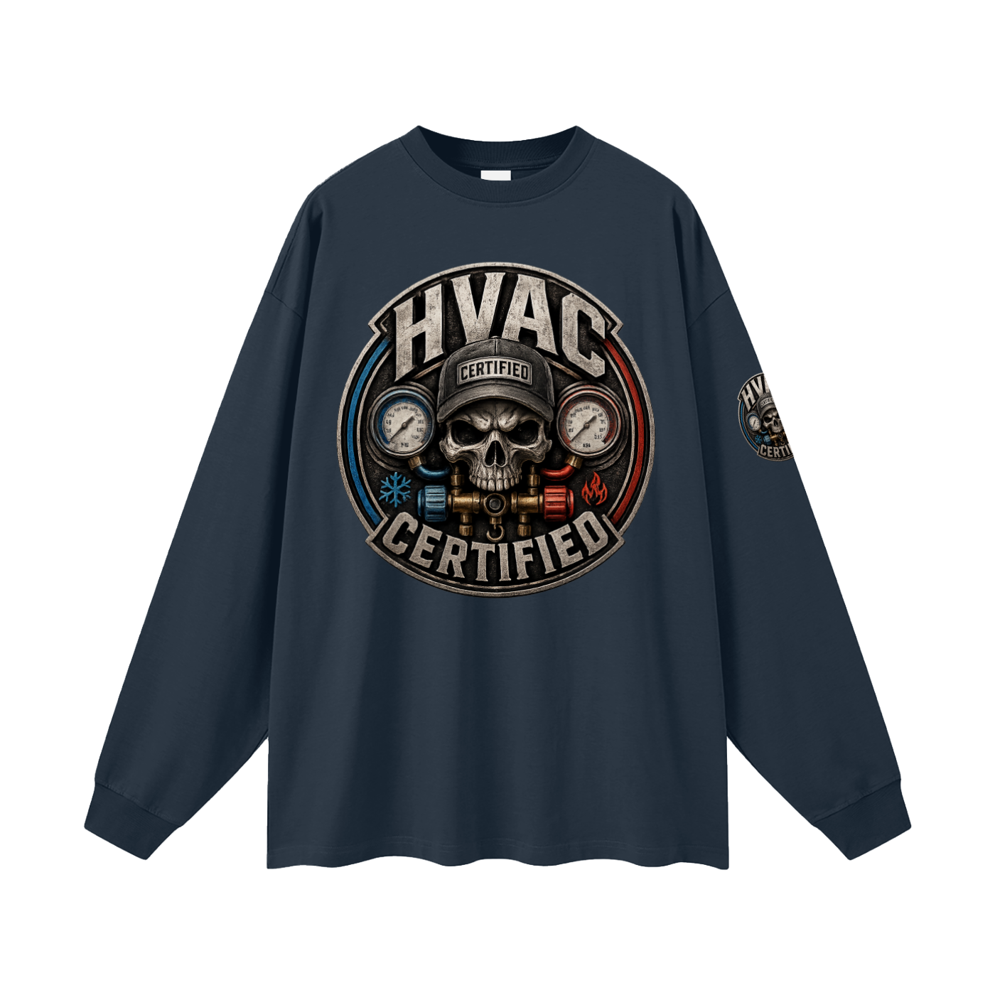 hvac shirt,hvac life,service technician,installer,crawlspace,attic work,rooftop unit,blue collar,trade apparel,Workwear