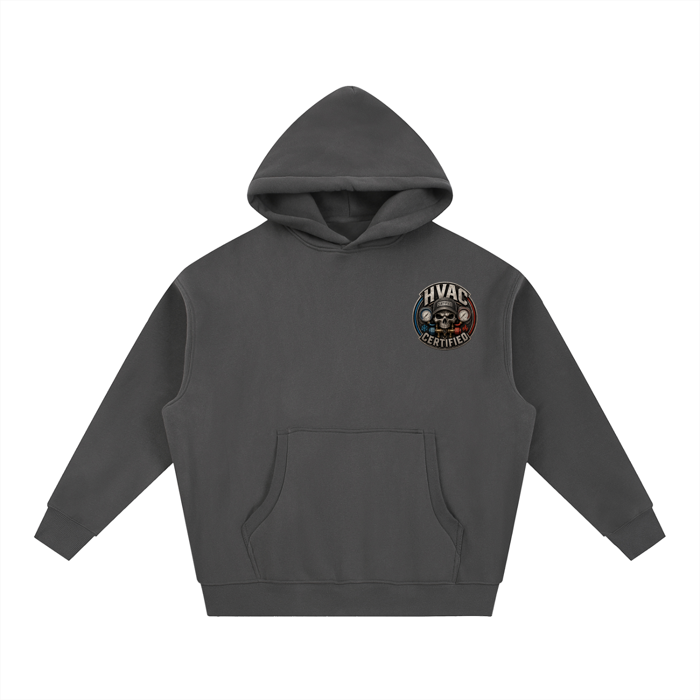 hvac,HVAC hoodie, on call,service technician,blue collar,tradesman,maintenance,refrigeration,dewalt,Installer