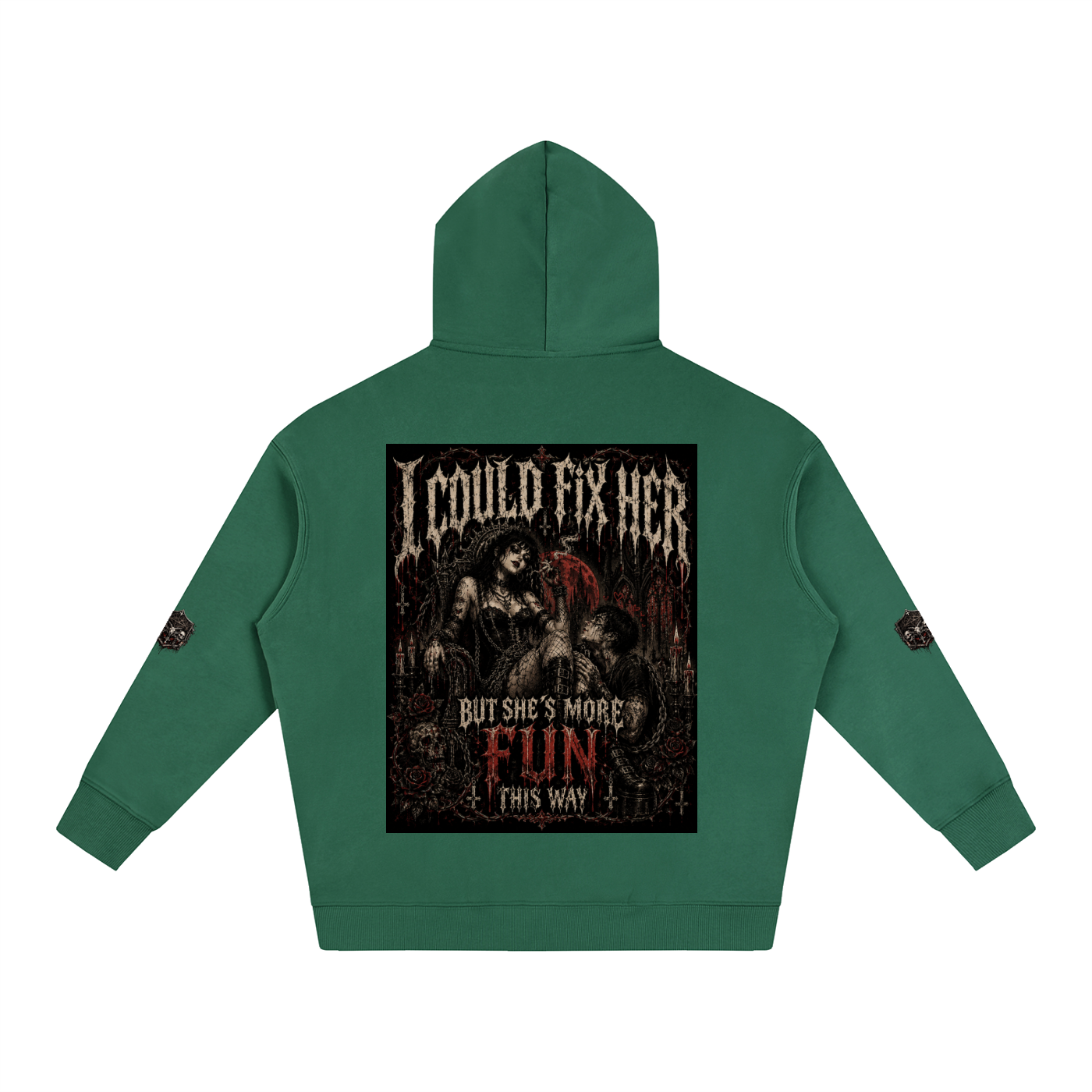 Toxic love,Gothic hoodie,Alt hoodie,Gothic art,dark feminine,dark romance,Emo aesthetic ,y2k goth,GarciaGang ,Horror clothing 