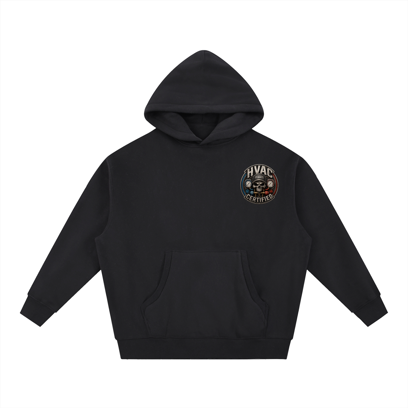 hvac,HVAC hoodie, on call,service technician,blue collar,tradesman,maintenance,refrigeration,dewalt,Installer