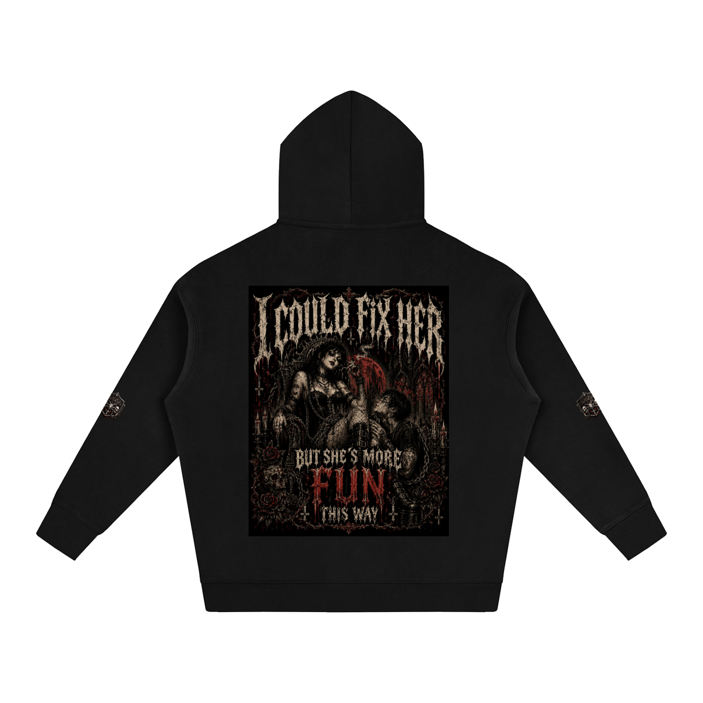 Toxic love,Gothic hoodie,Alt hoodie,Gothic art,dark feminine,dark romance,Emo aesthetic ,y2k goth,GarciaGang ,Horror clothing 