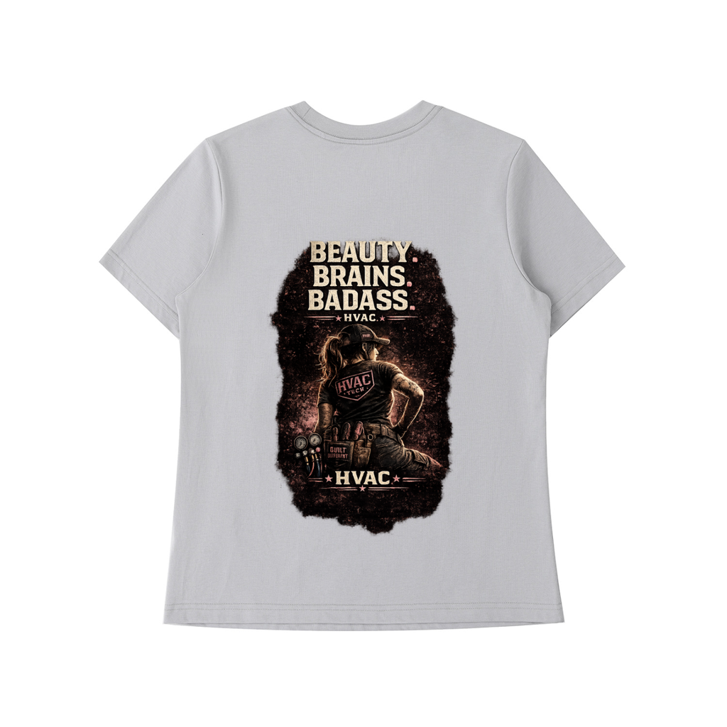 women in hvac,female hvac tech,hvac shirt,tradeswoman,women in trades,blue collar women,service technician,installer,refrigeration,skilled trades