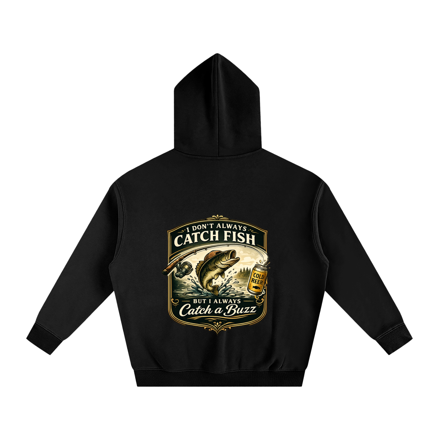 Professional Buzz Catcher™ – Premium Fishing Graphic Hoodie