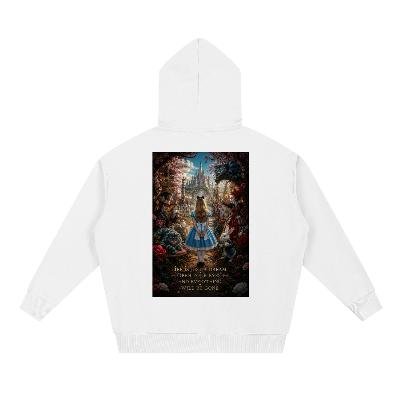 Fantasy hoodie,Alice and wonderland ,Cat hoodie,Wonderland inspired ,Family brand,Youth artist,Streetwear,Garcia girls