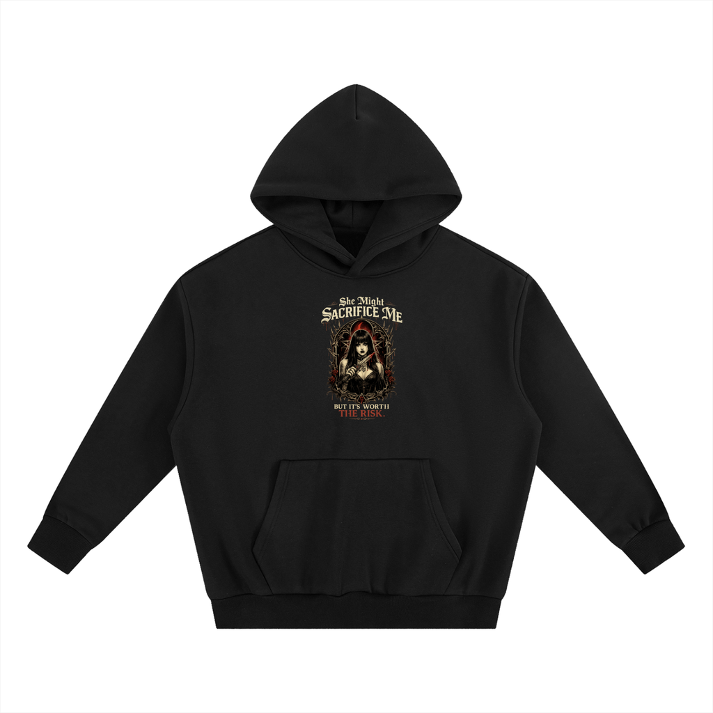 Worth The Risk — Heavyweight Boxy Fleece Hoodie