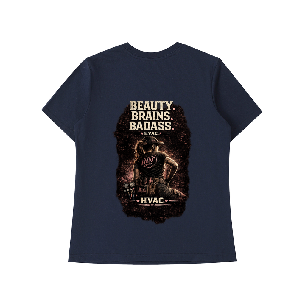 women in hvac,female hvac tech,hvac shirt,tradeswoman,women in trades,blue collar women,service technician,installer,refrigeration,skilled trades