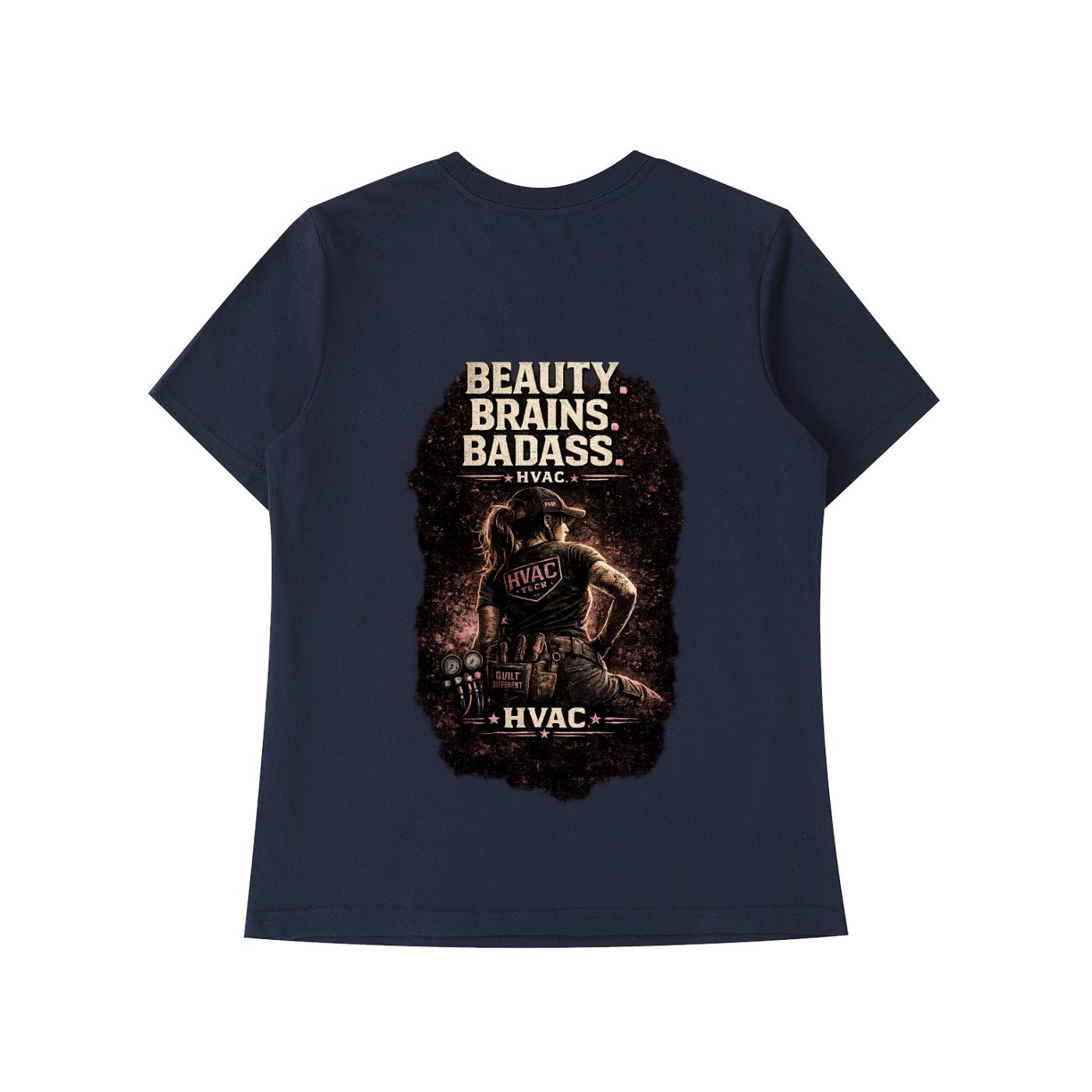 women in hvac,female hvac tech,hvac shirt,tradeswoman,women in trades,blue collar women,service technician,installer,refrigeration,skilled trades