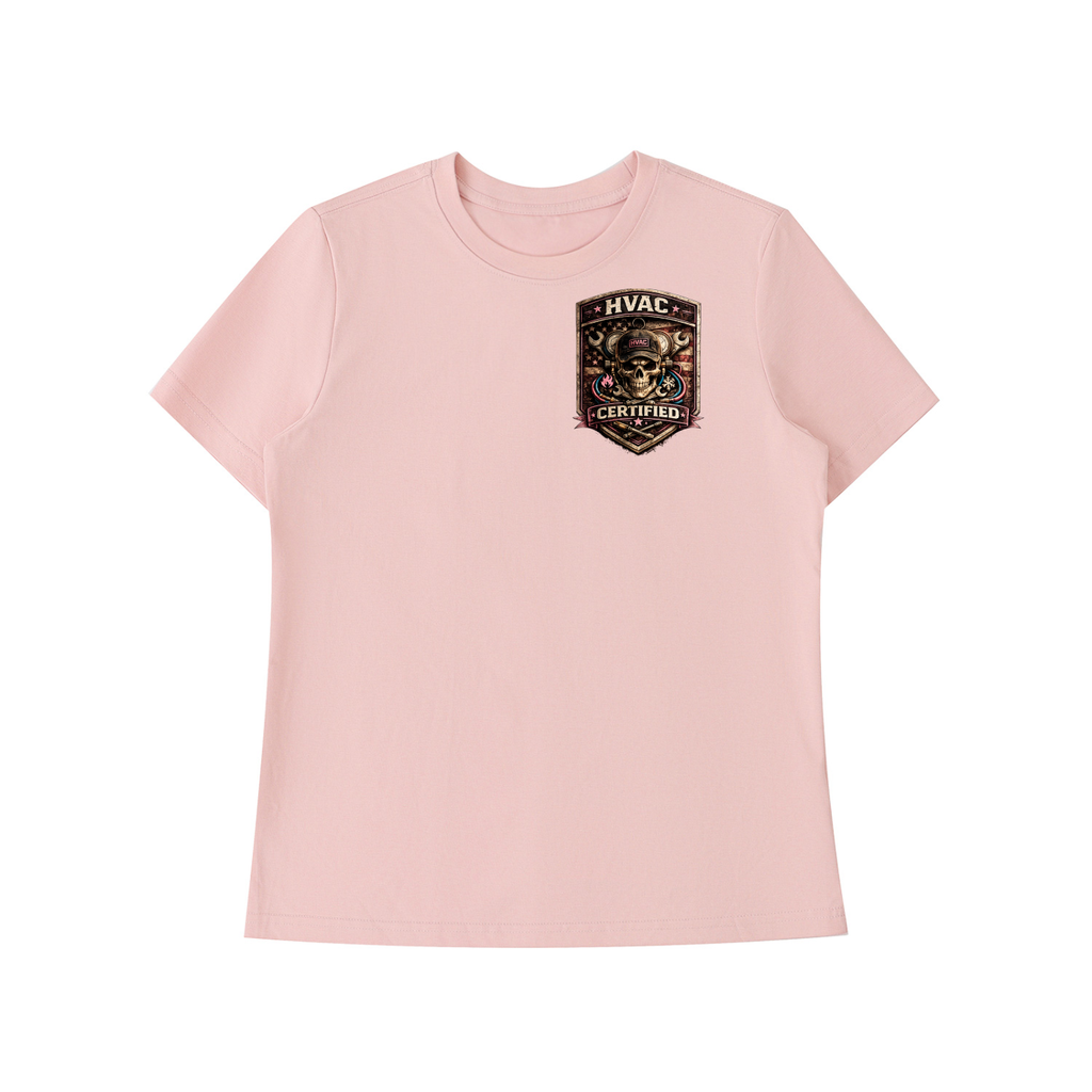 women in hvac,female hvac tech,hvac shirt,hvac certified,tradeswoman,women in trades,blue collar women,service technician,refrigeration,trade apparel
