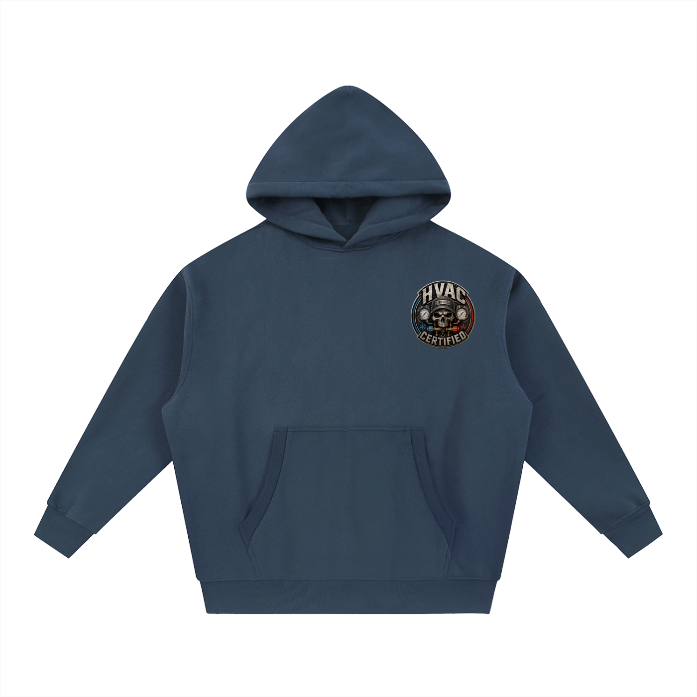 hvac,HVAC hoodie, on call,service technician,blue collar,tradesman,maintenance,refrigeration,dewalt,Installer