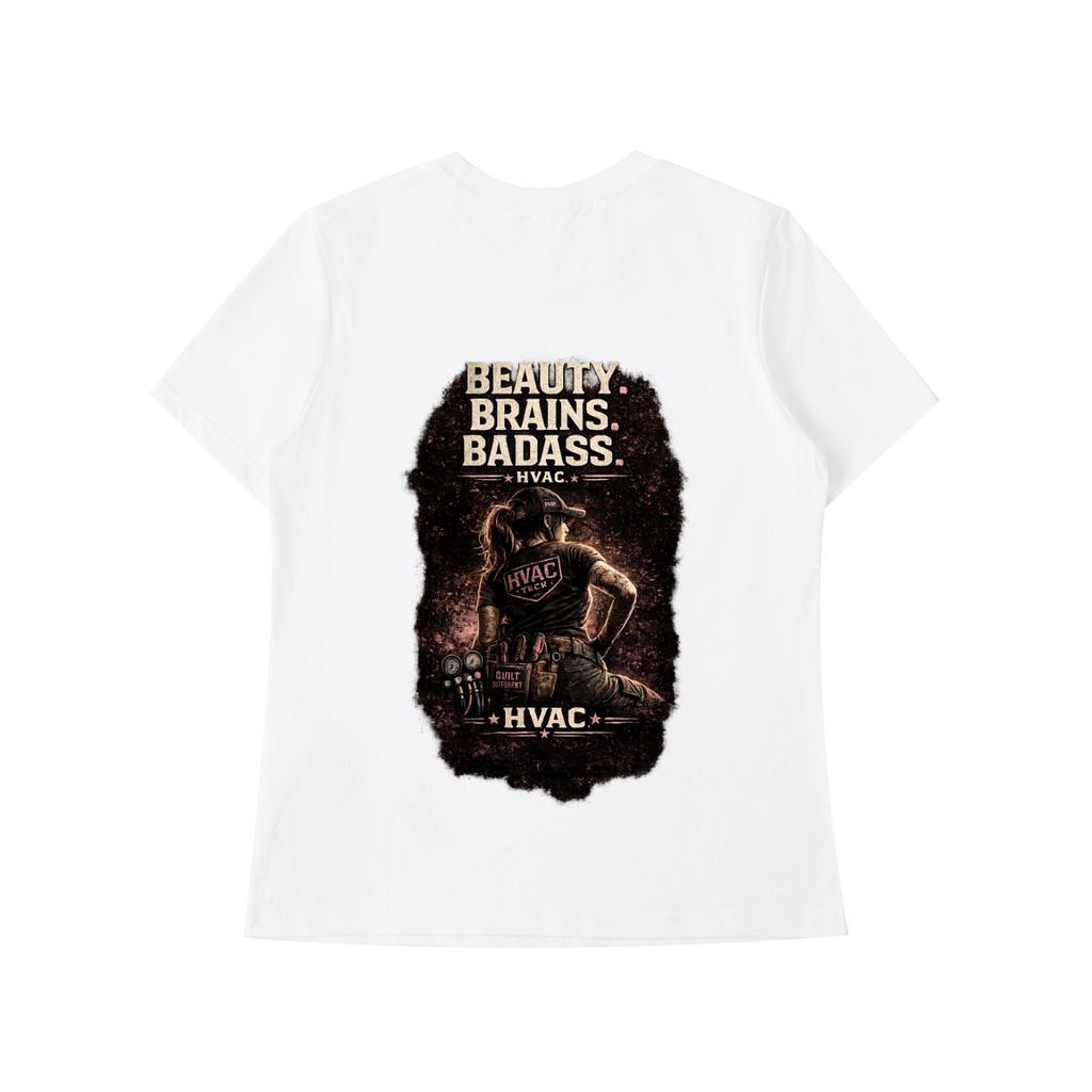 women in hvac,female hvac tech,hvac shirt,tradeswoman,women in trades,blue collar women,service technician,installer,refrigeration,skilled trades