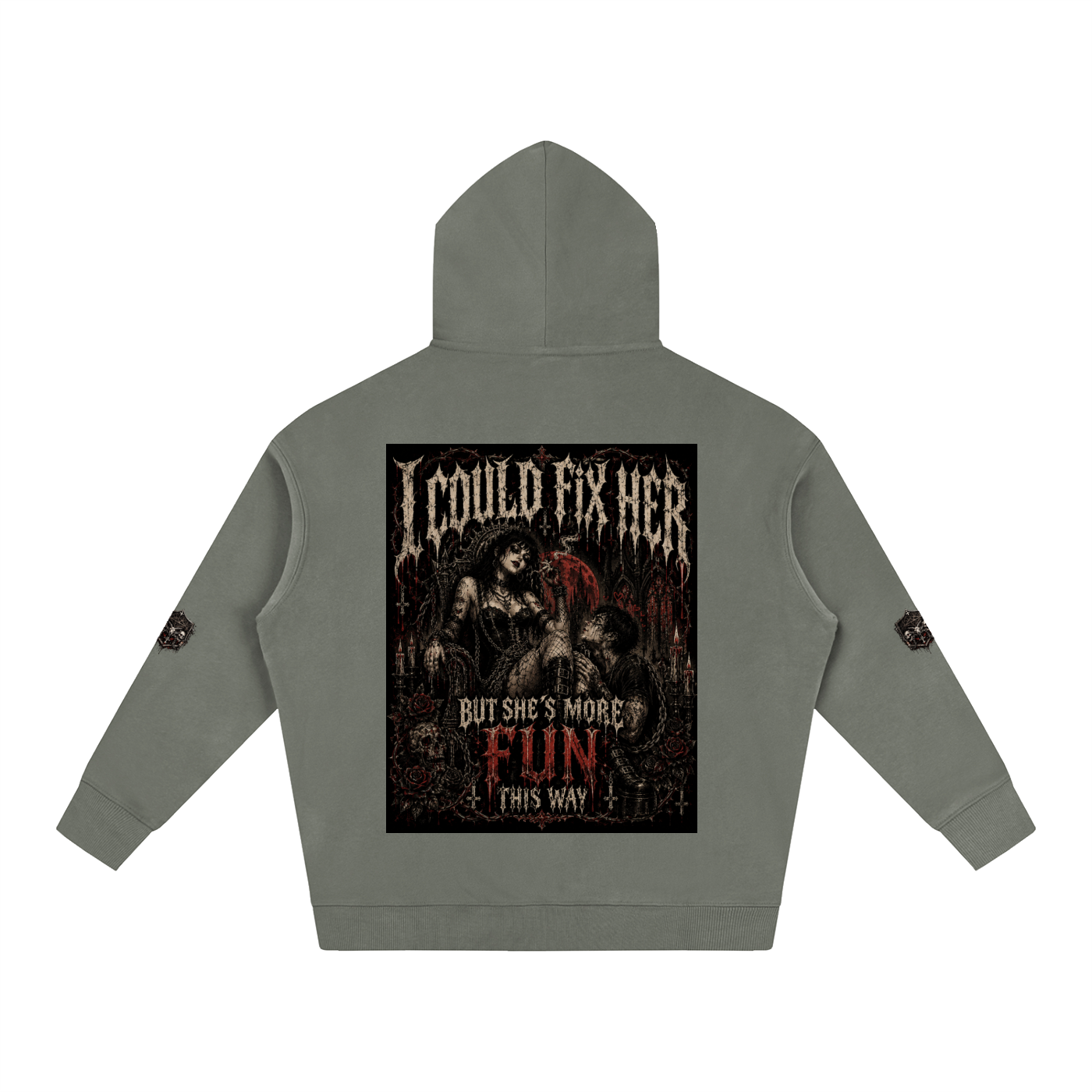 Toxic love,Gothic hoodie,Alt hoodie,Gothic art,dark feminine,dark romance,Emo aesthetic ,y2k goth,GarciaGang ,Horror clothing 
